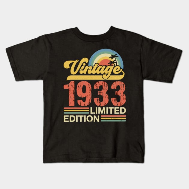 Retro vintage 1933 limited edition Kids T-Shirt by Crafty Pirate 